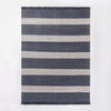 Navy and White Jute Rug | 9' x 12'