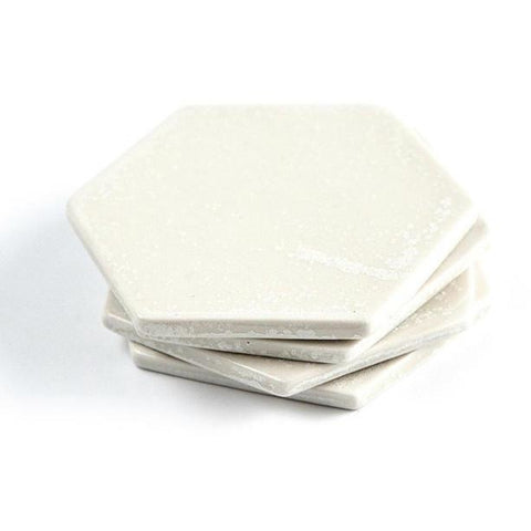 Porcelain Coasters | White Frost