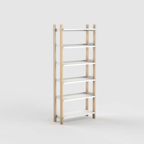 White and Ash Shelving System