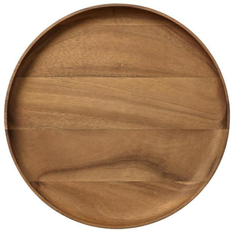 Round Wood Serving Tray