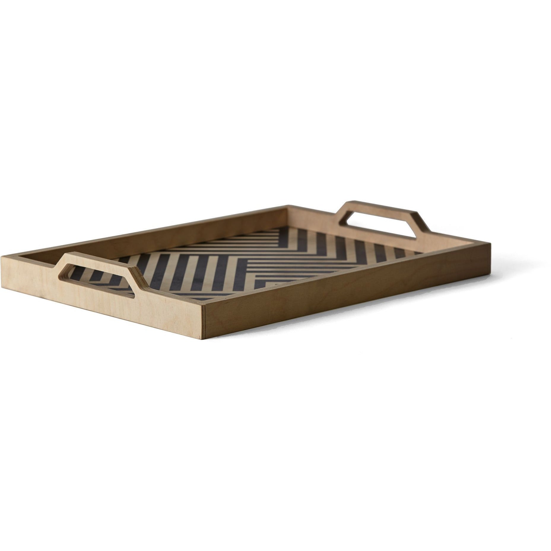 Geometric Wood Tray