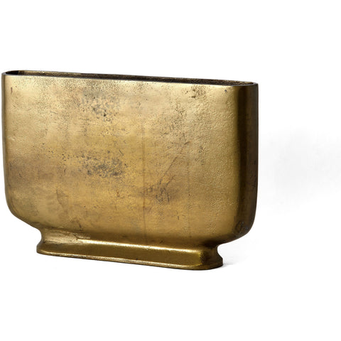 Wide Gold vase