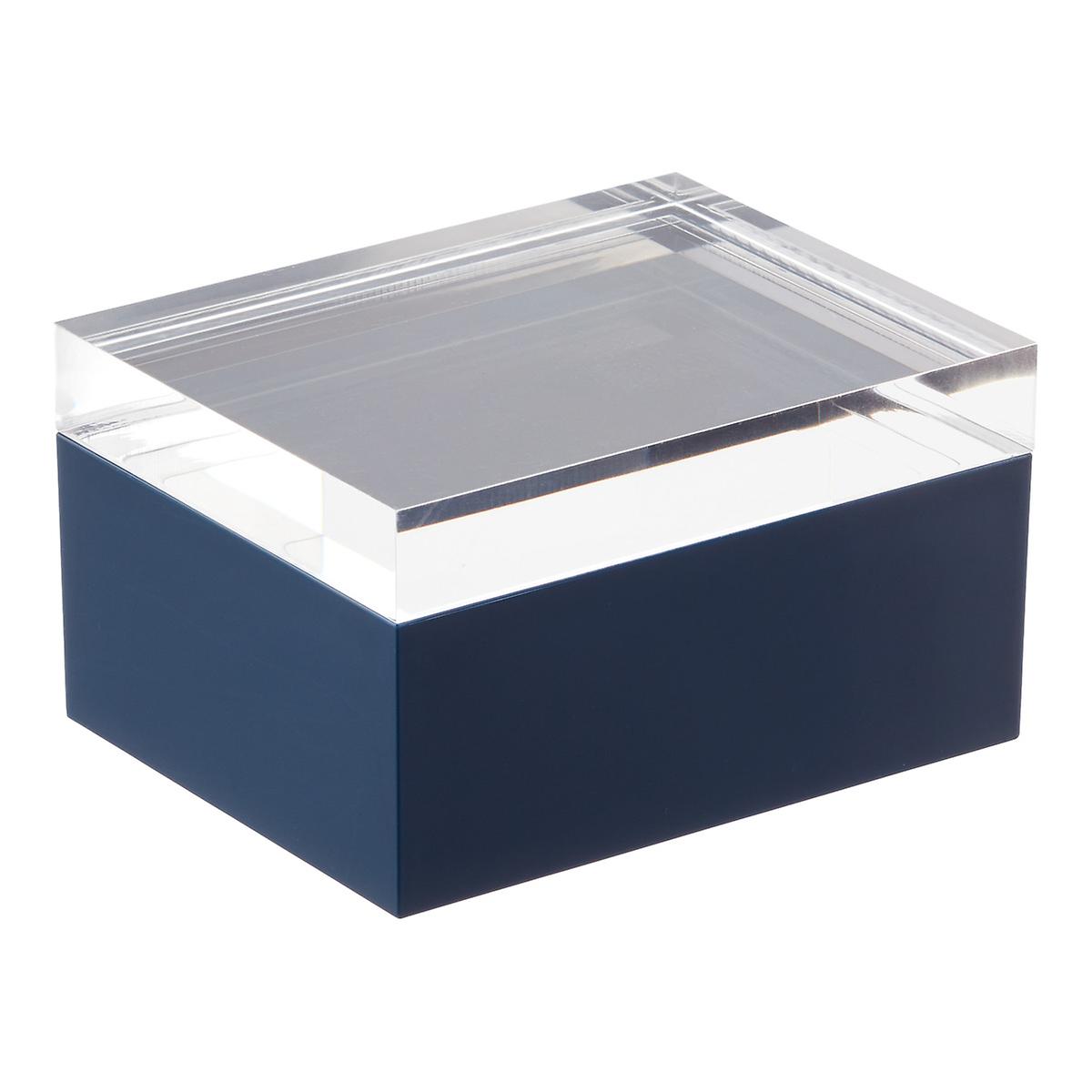 Acrylic Box With Lid | Navy