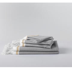 Tassel Guest Towel | Pewter