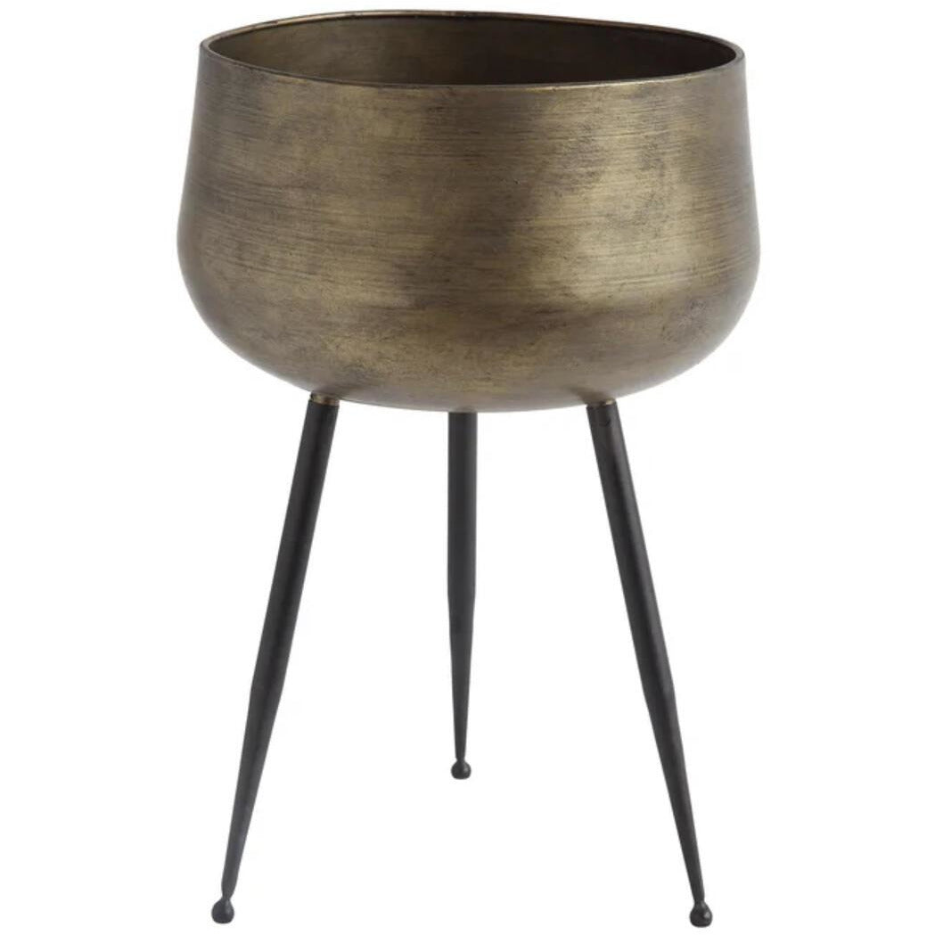 Brass Tripod Planter