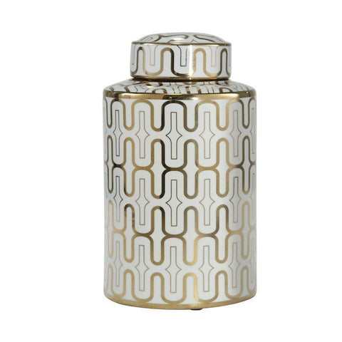 White and Gold Jar
