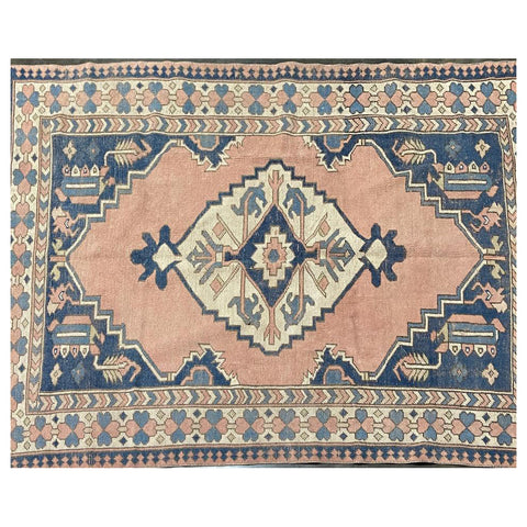 Pink and Blue Rug | 5’7” x 7’8”